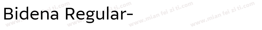 Bidena Regular字体转换